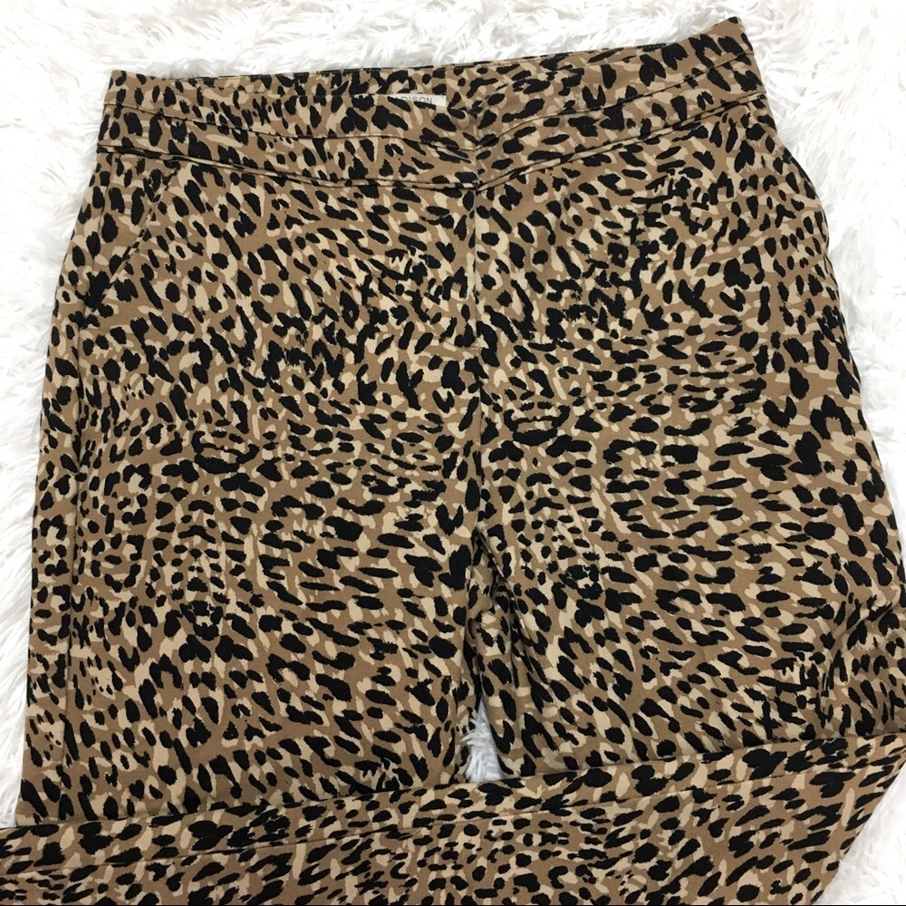 Madison Slimming Leopard Pant size 10P - Picture 3 of 3